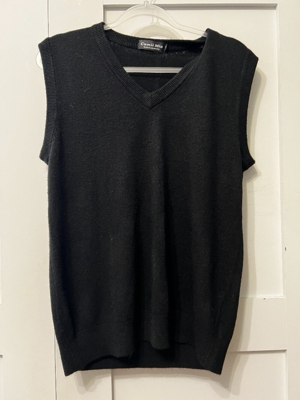 Black sweater vest